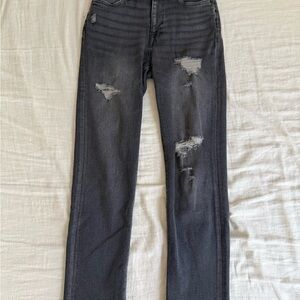 David Bitton Buffalo Distressed Grey Jeans for Women (Size 26)
